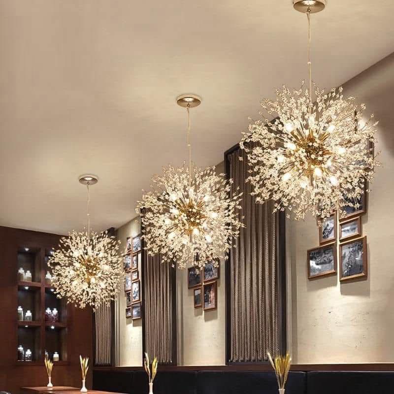 ثريا كرونا كرة حجم 50 سم شامل لمباتها