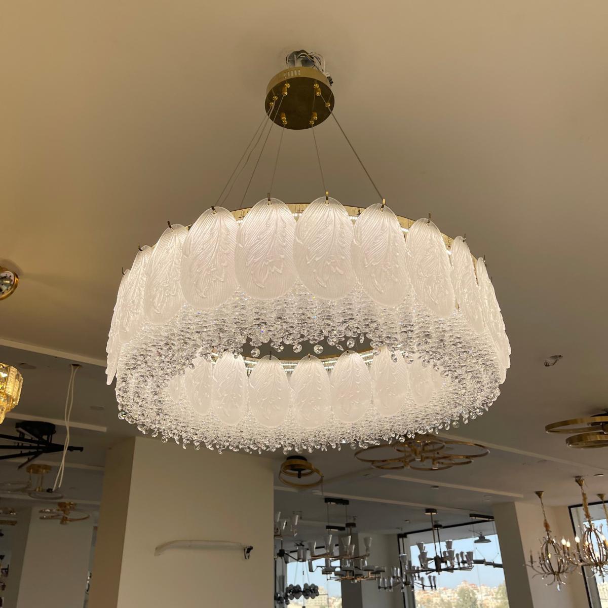 ثريا كريستال ليد 80سم