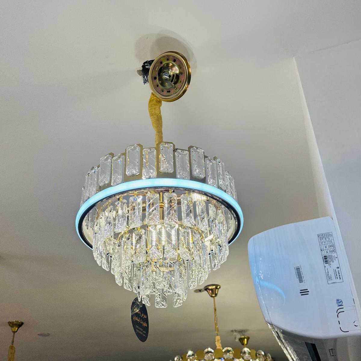 ثريا كريستال مع إطار ليد قطو 30 سم