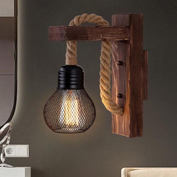 معلقة جدارية كلاسيك مع لمبة فحم